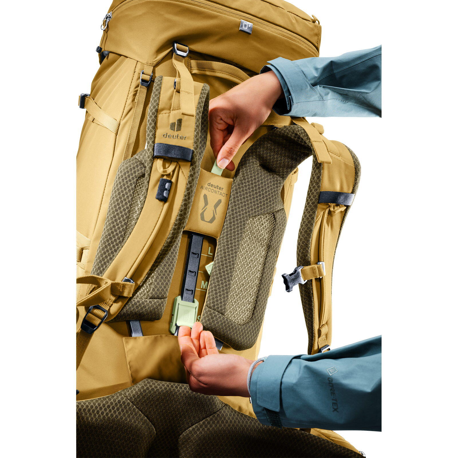 Trekkingrucksack Aircontact Core 55+10 SL savanna-nori 5/7