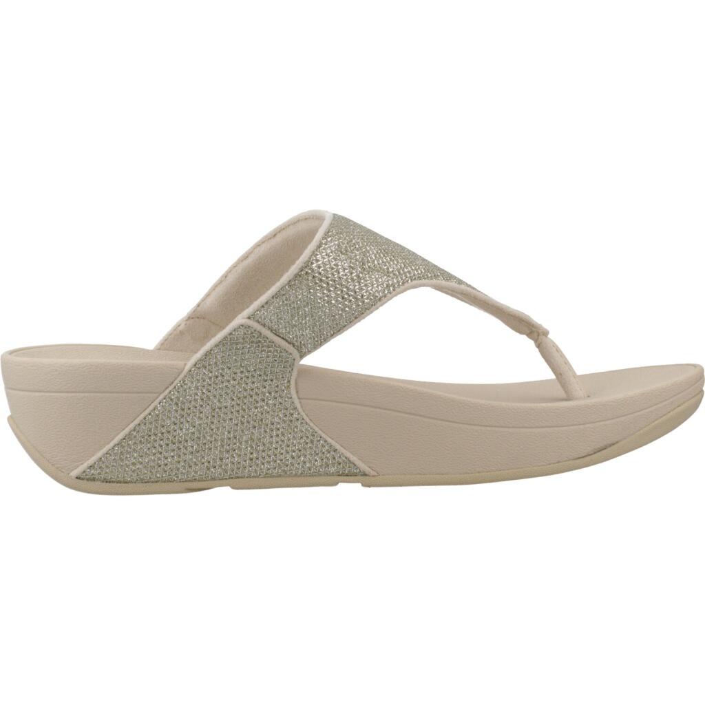 FITFLOP FitFlop Lulu Shimmerglitz Toe-Post Sandals  PLATINO 37 4/7