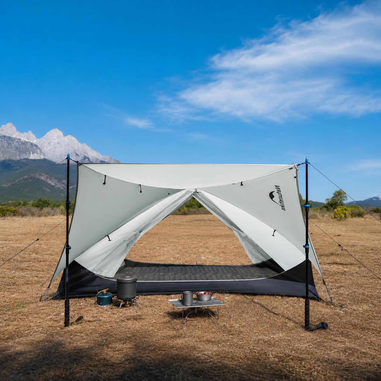 Naturehike Mongar UL 2 – Ultraleichtes 2-Personen-Zelt - Steingrau 4/7
