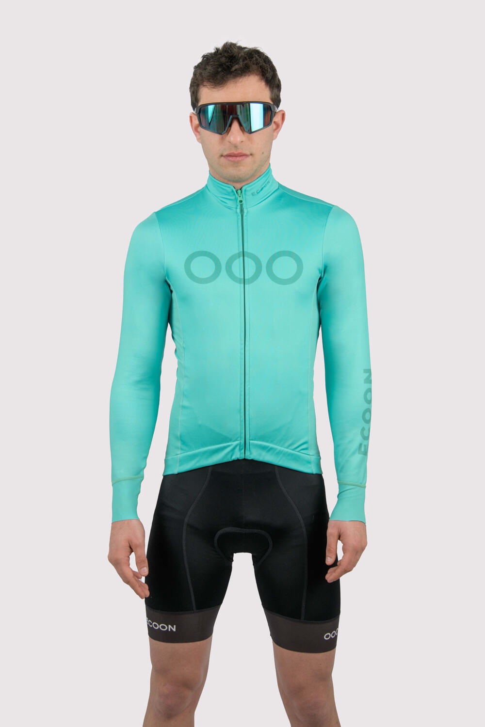 Maillot à manches longues ECOON modèle Mont Ventoux couleur turquoise 7/7