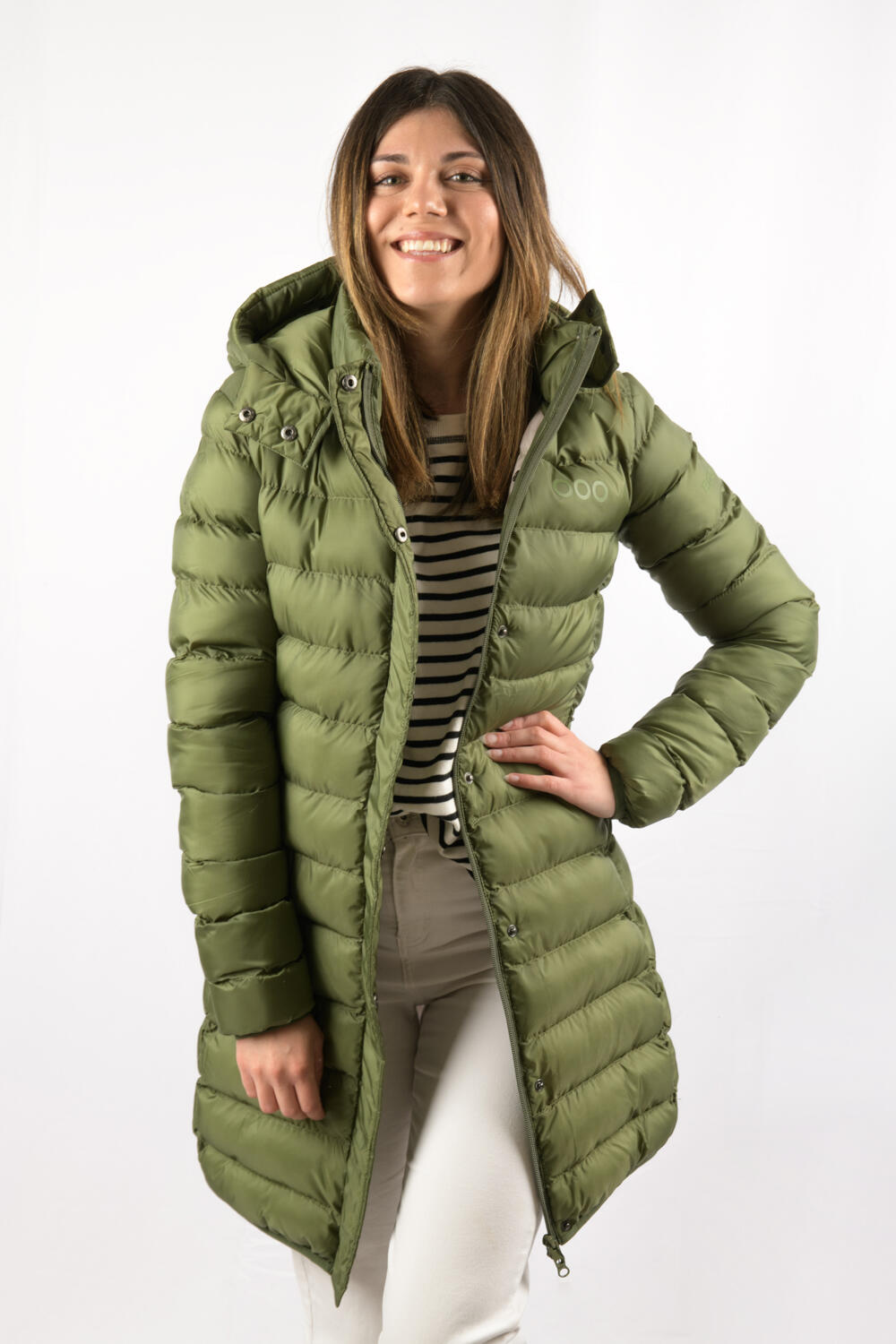 Veste Munich Long Jacket marque ECOON - vert oscuro 4/7