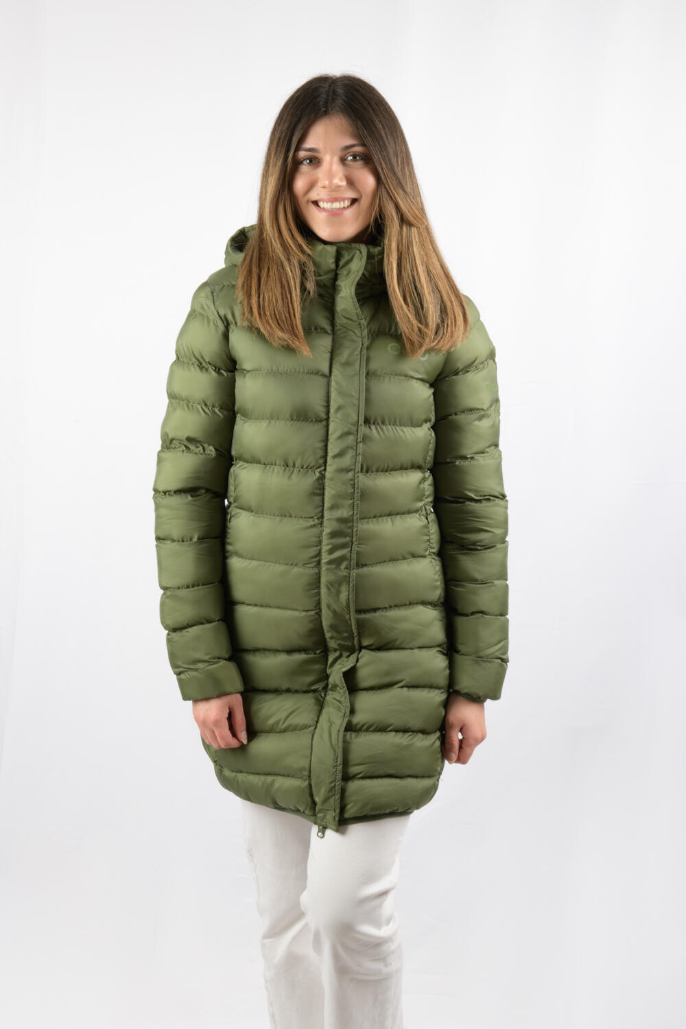 Veste Munich Long Jacket marque ECOON - vert oscuro 7/7