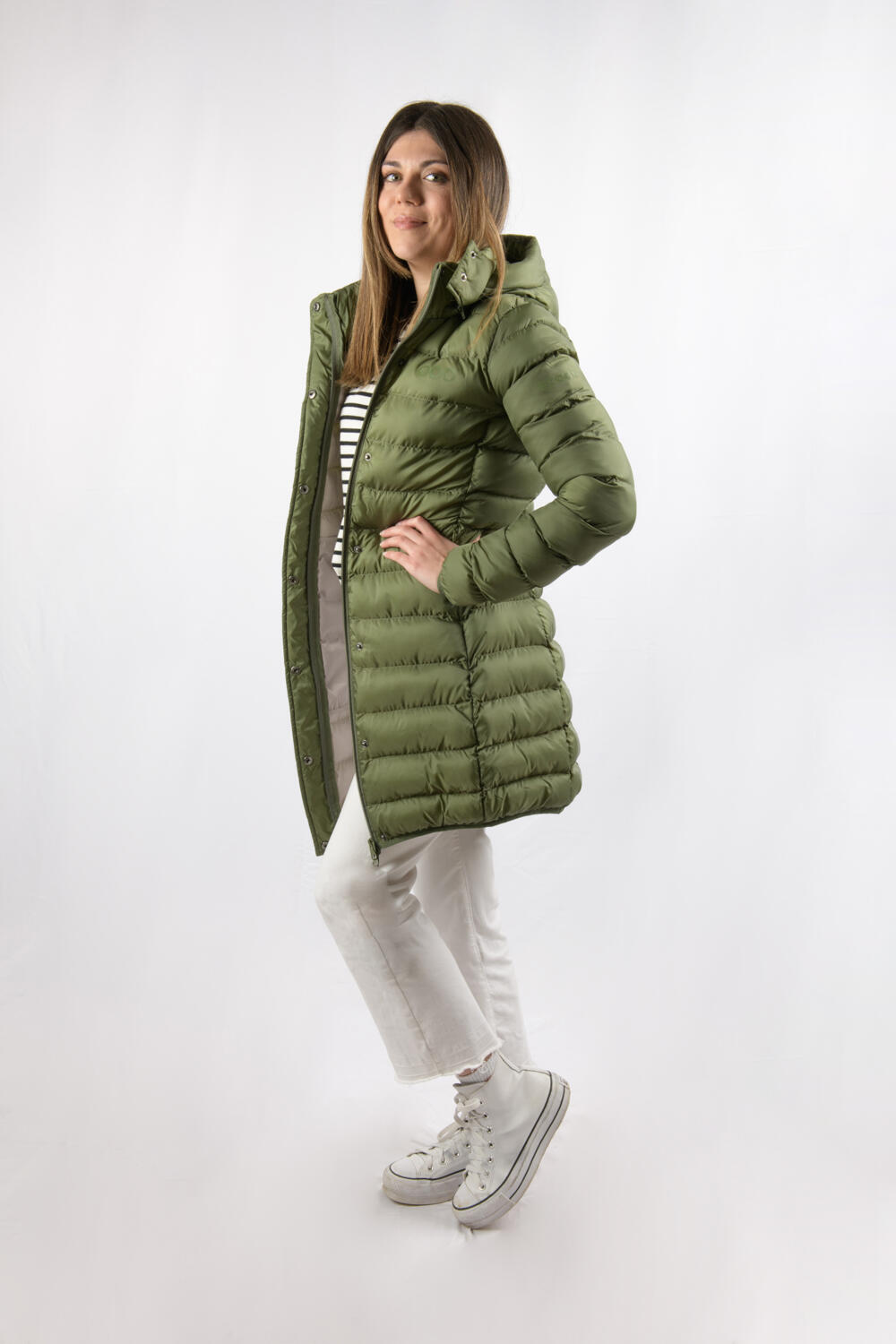 Veste Munich Long Jacket marque ECOON - vert oscuro 6/7