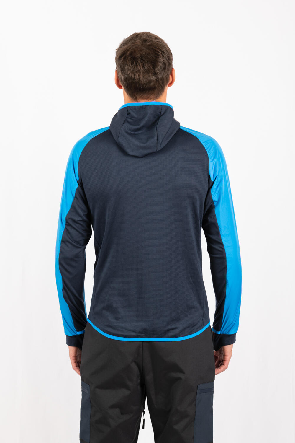 Veste ECOActive Light Insulated Hybrid Jacket with cap marque ECOON - Bleu cl… 6/7