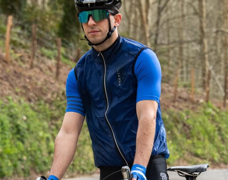 Gilet CYCLISME WINDBRAKER POUR HOMME BlueBall EN BLEU 3/7