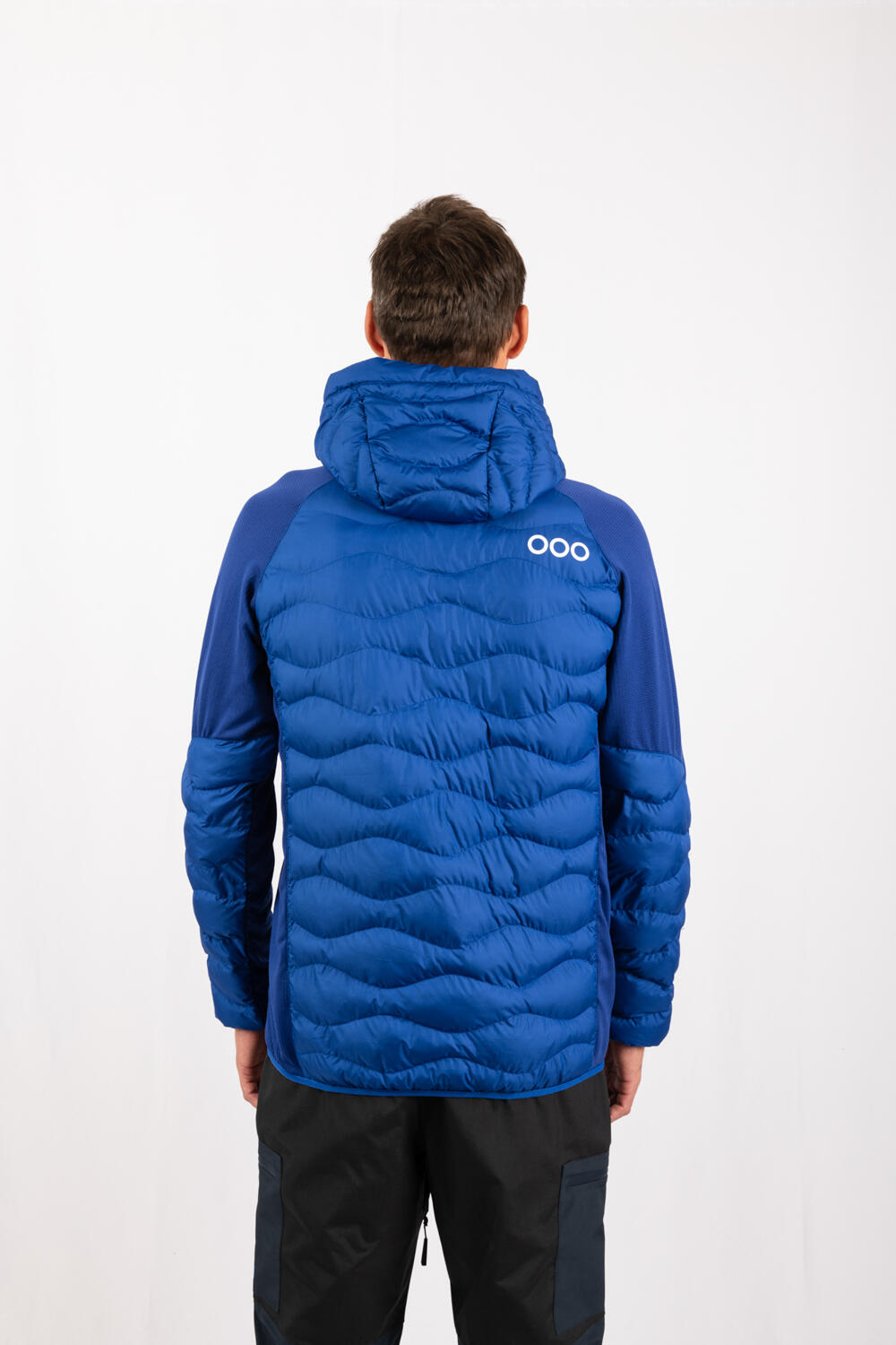 Veste ECOActive Hybrid Insulated Jacket with cap marque ECOON - Bleu Cielo 4/7