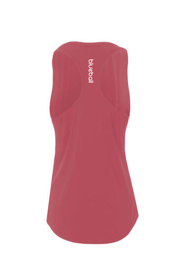 T-SHIRT RUNNING SLIM FEMME SANS MANGAS BlueBall EN ROSA