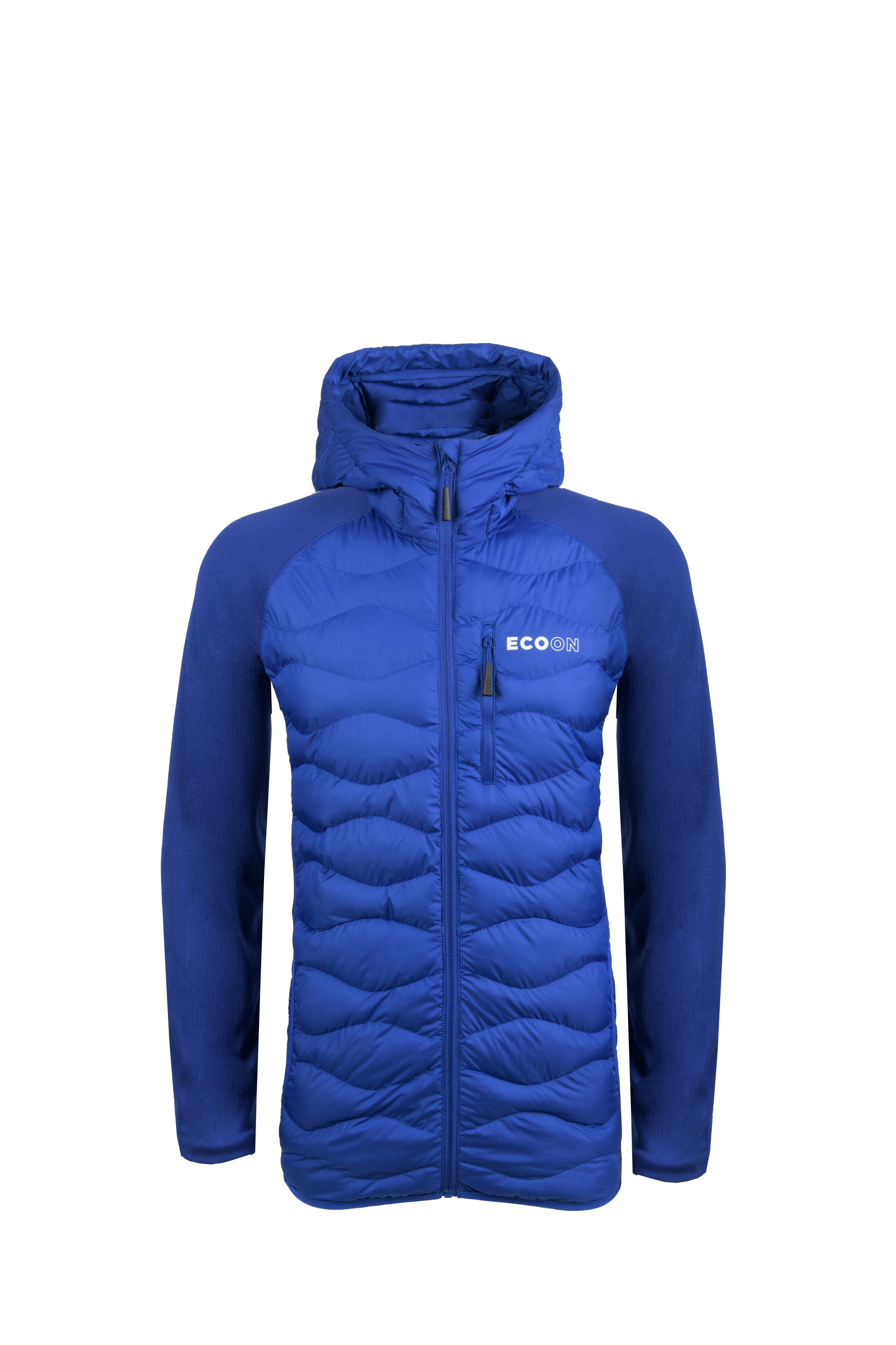 Veste ECOActive Hybrid Insulated Jacket with cap marque ECOON - Bleu Cielo 1/7
