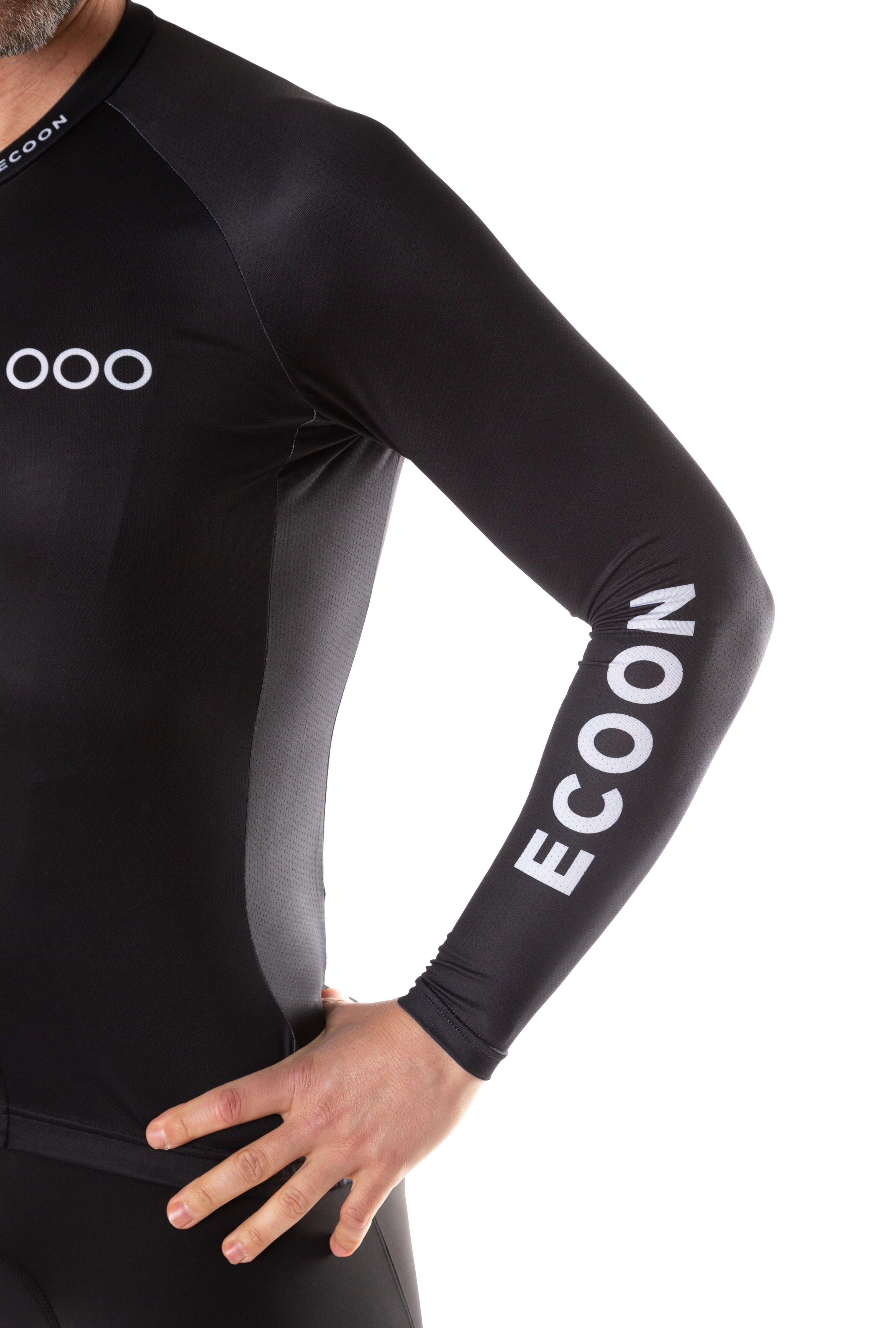 Maillot à manches longues ECOON modèle Tourmalet Homme couleur noir 6/6