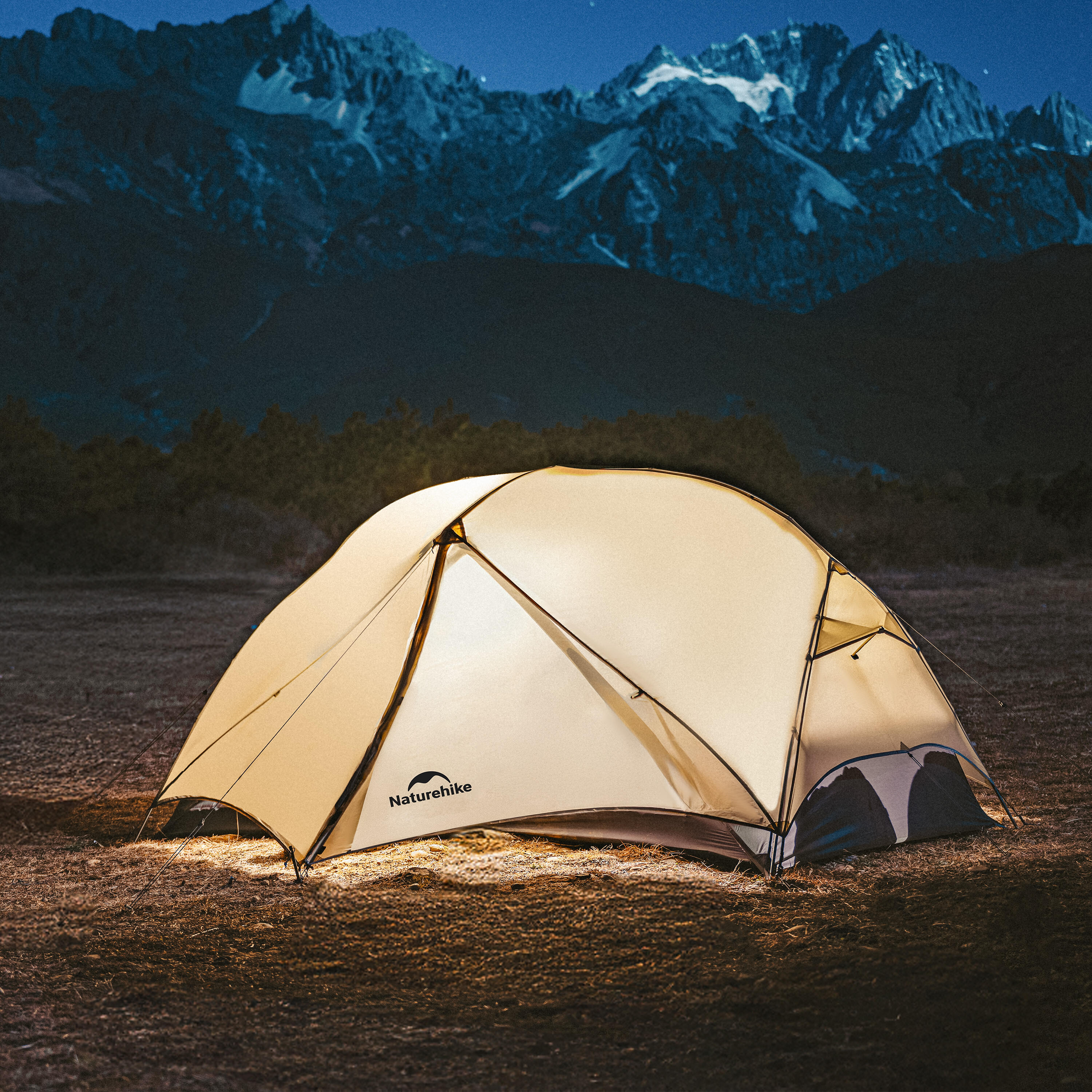 Naturehike Mongar UL 1 – Ultraleichtes 1-Personen-Zelt - Sandfarbe 4/7