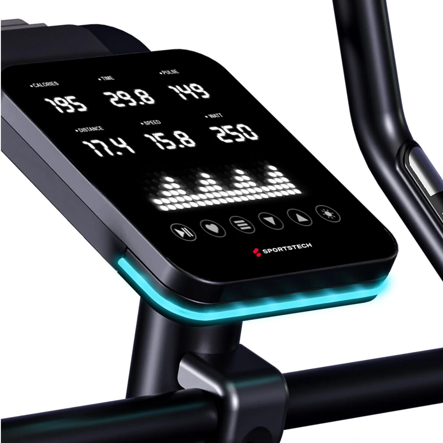 Sportstech Crosstrainer CX700 | 24 Widerstandsstufen | LCD-Display | Profi 7/8