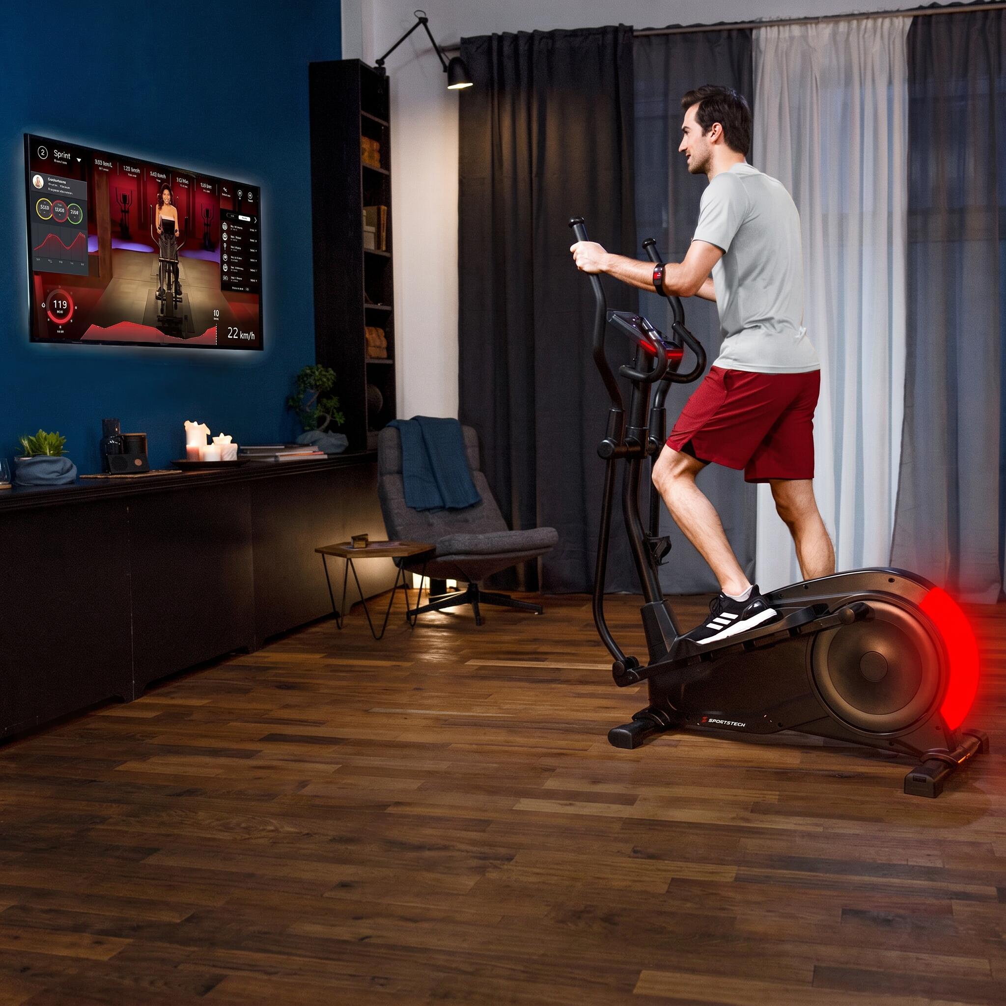 Sportstech Crosstrainer CX700 | 24 Widerstandsstufen | LCD-Display | Profi 6/8