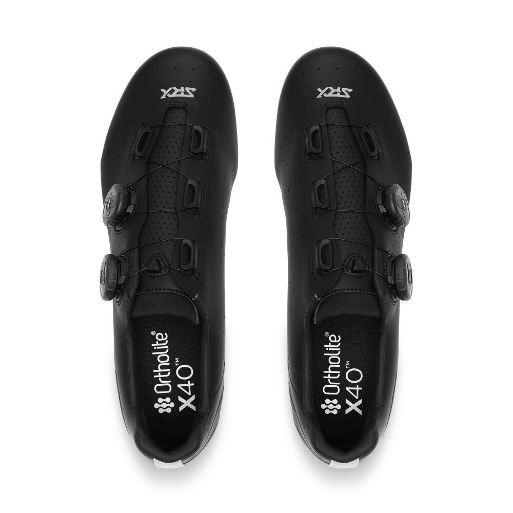 Chaussures vélo route Cyclisme Homme et Femme OKORIS BLACK Noir 4/7