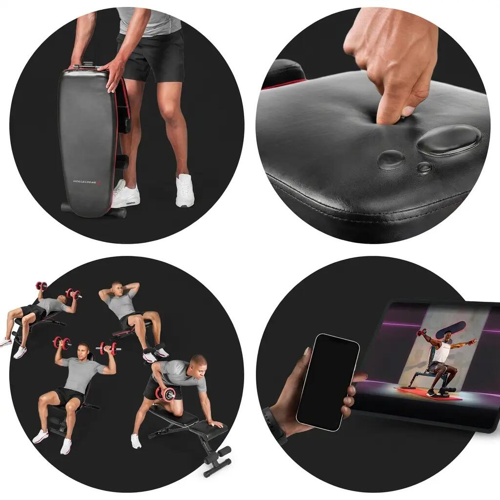 Sportstech Halterbank BRT400 | Opklapbaar | 40+ trainingscombinaties 7/7