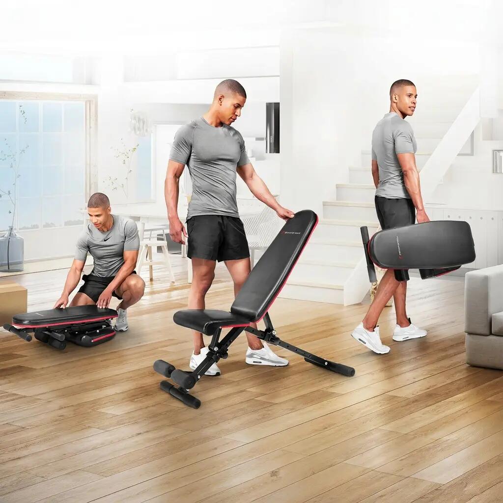 Sportstech Halterbank BRT400 | Opklapbaar | 40+ trainingscombinaties 6/7