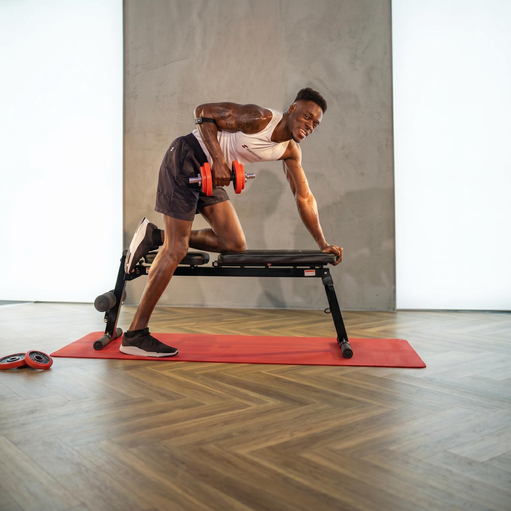 Sportstech BRT200 Banc d'entraînement 3en1 pour dos et abdominaux - Pliable 3/7
