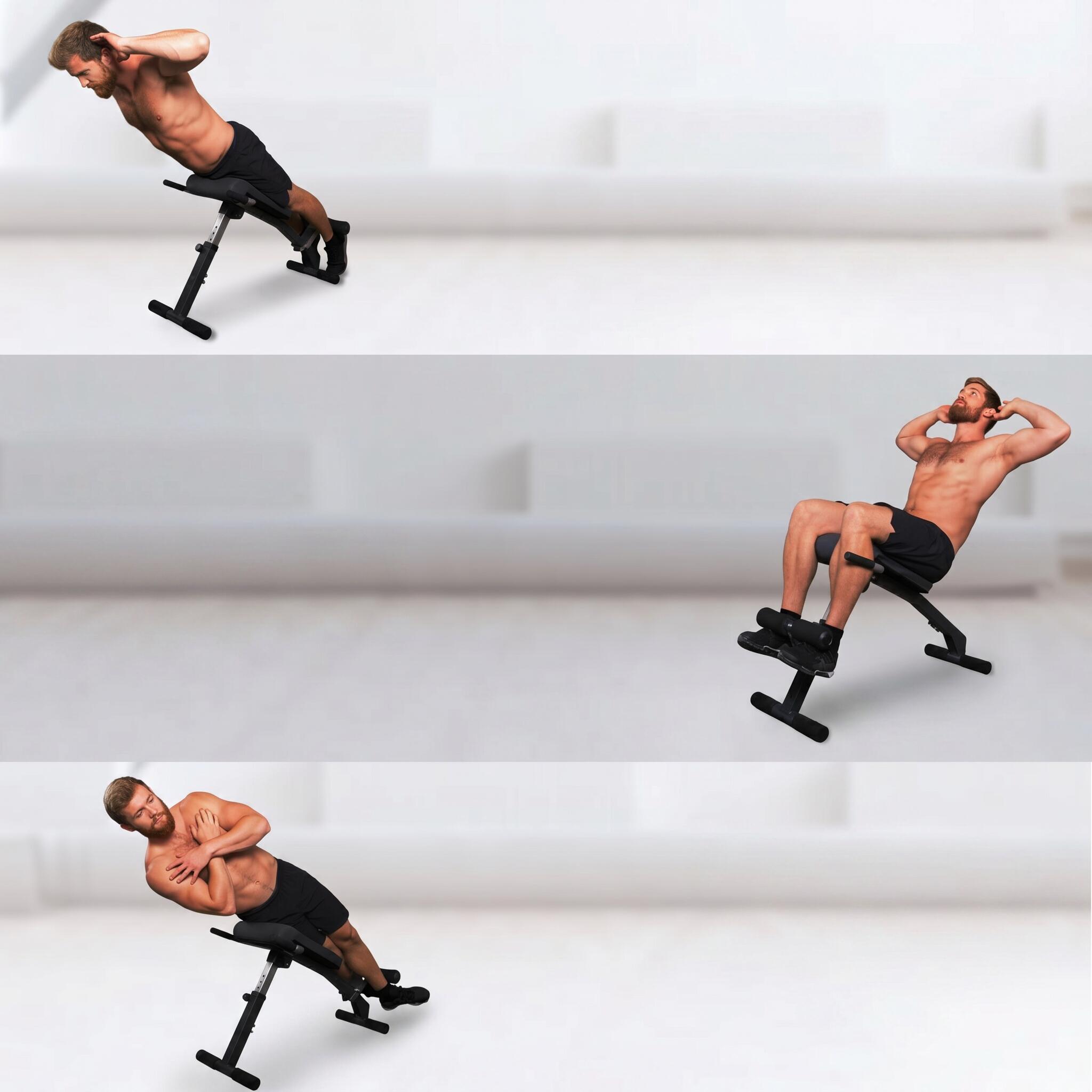 Sportstech BRT200 Banc d'entraînement 3en1 pour dos et abdominaux - Pliable 5/7