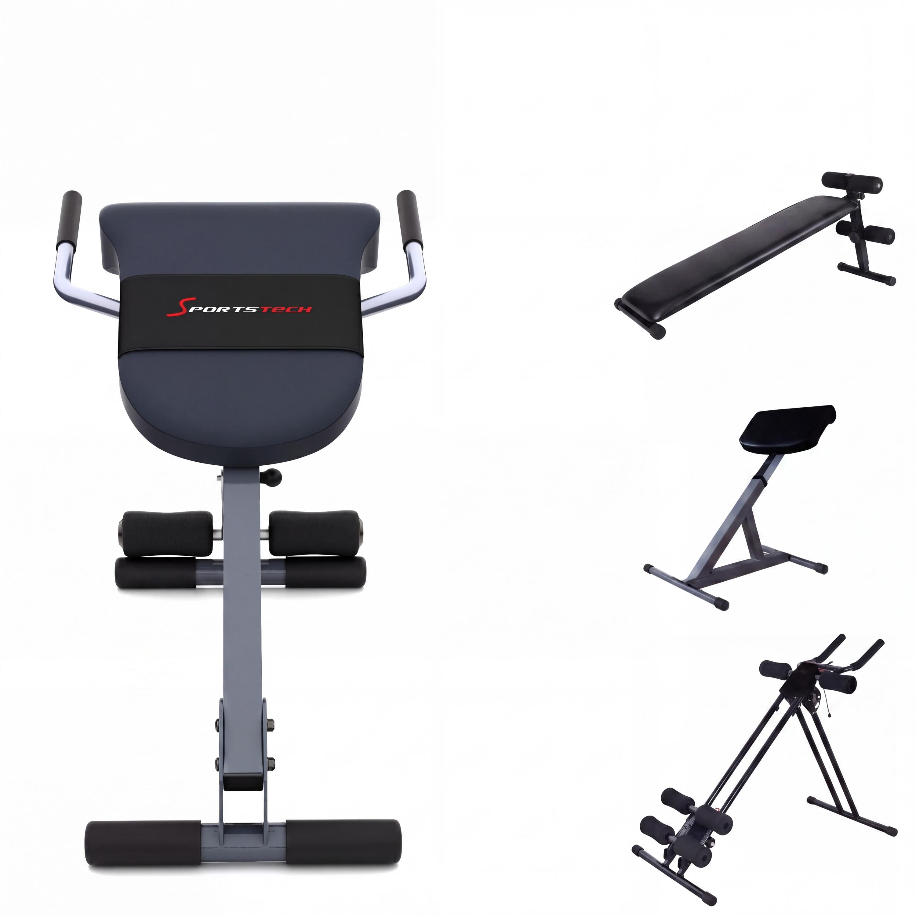 Sportstech BRT200 Banc d'entraînement 3en1 pour dos et abdominaux - Pliable 4/7