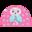 Aqua-Sport czepek junior polyester printed owl pink AS8639