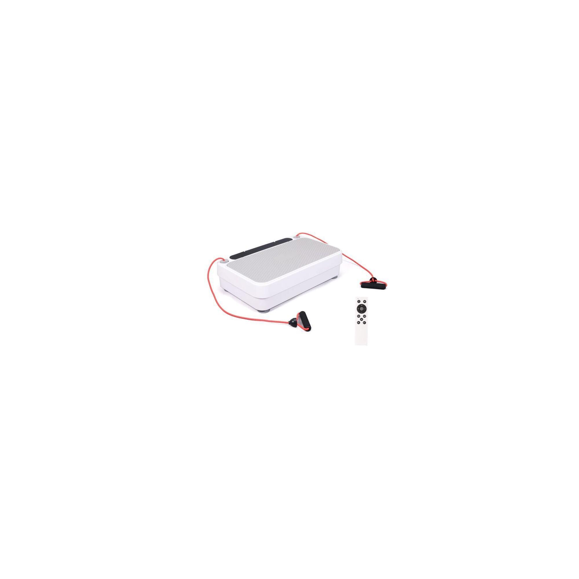 Platformă de vibrații TECHFIT, 200W, alb, 200 niveluri de viteză, 58x36.7x14.4cm