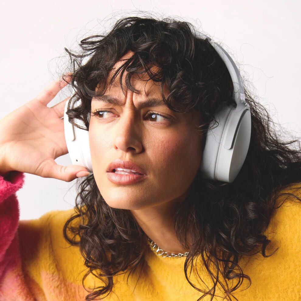 Hesh® Evo Wireless Headphones Bone/Orange 4/5