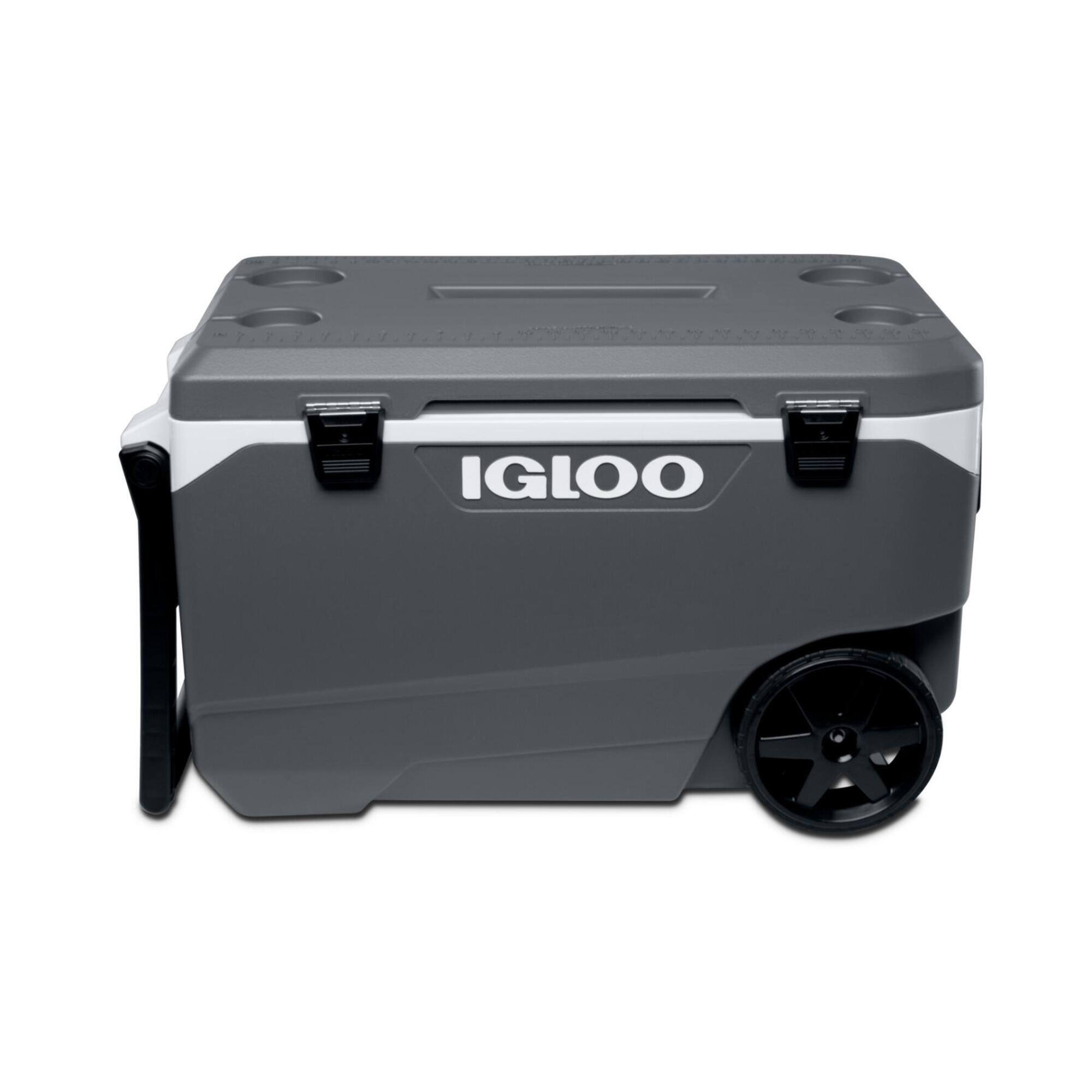 Grigio 85 litri IGLOO Latitude 90 Roller Frigorifero portatile con ruote Grigio 85 litri IGLOO Latitude 90 Roller Frigorifero portatile con ruote