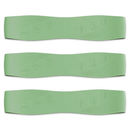 Lot de 3 bandes de résistance en silicone pour Pilates, 9 à 18 kg, fitness.