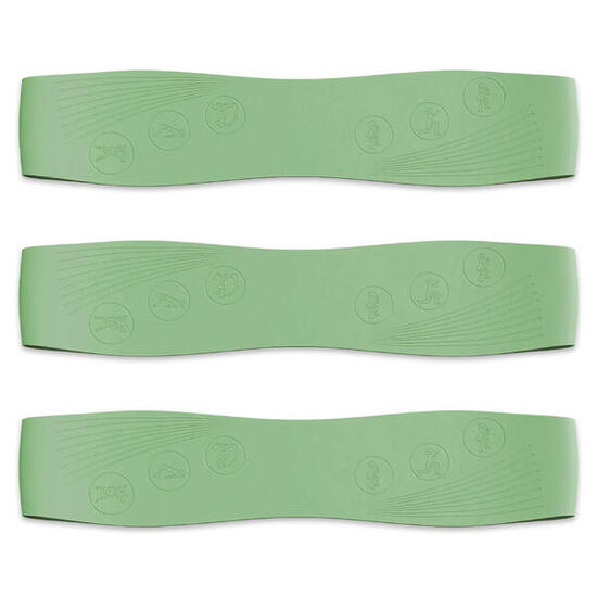 Lot de 3 bandes de résistance en silicone pour Pilates, 9 à 18 kg, fitness.