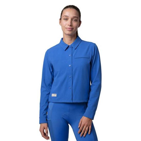 Women Cycling 's gravel summer overshirt Emberly-W Blue Blue