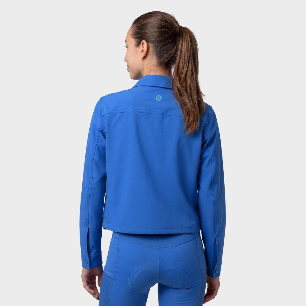 Surchemise été cyclisme gravel femme Emberly-W Blue Bleu 6/6