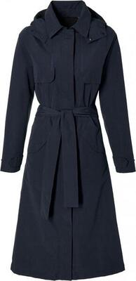 Basil mosse bicycle rain trenchcoat women blue