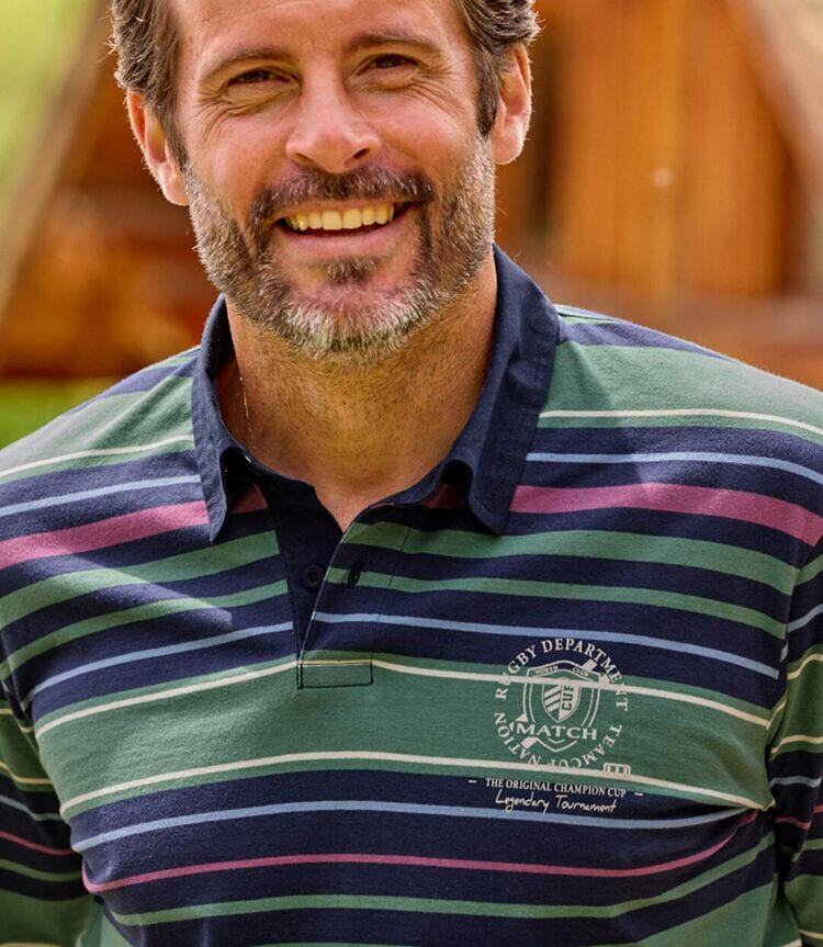 Poloshirt Rugby 3/4