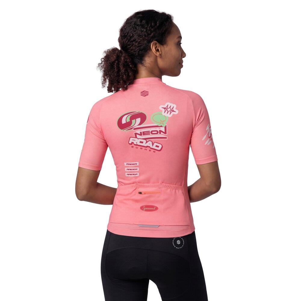 Maillot vélo mesh manches courtes femme Cyclisme M8-W NRC Coral Corail 2/7