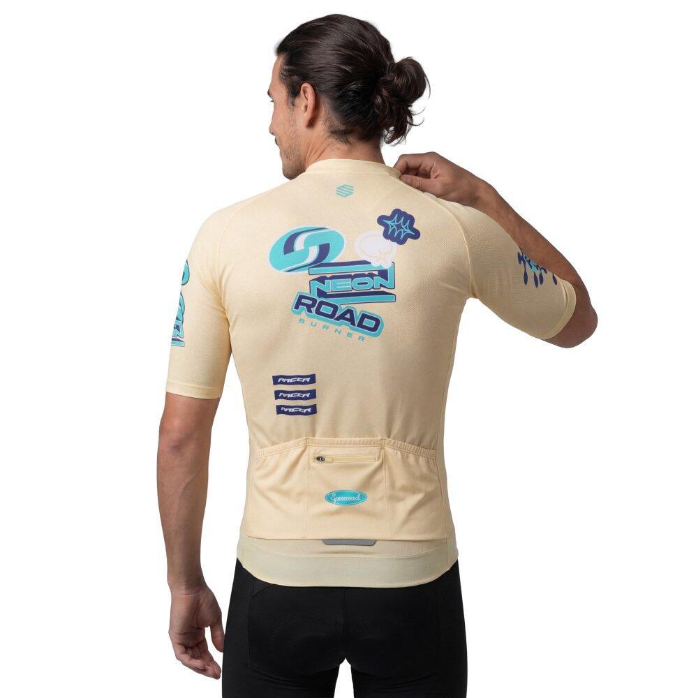 Maillot vélo mesh manches courtes homme Cyclisme M8 NRC Yellow Jaune 2/7