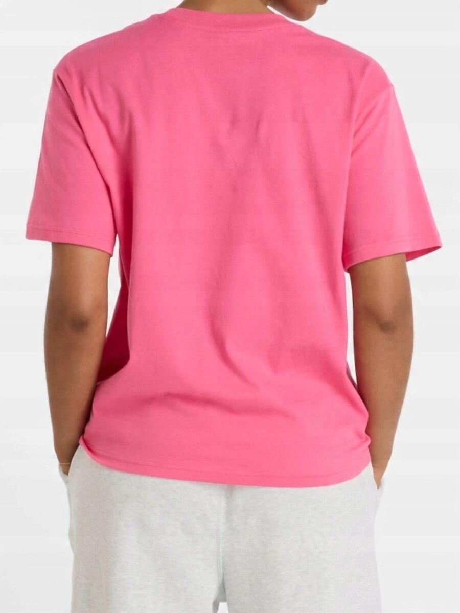 T-shirt sportiva da donna NEW BALANCE in cotone rosa 3/4