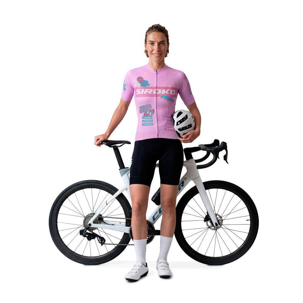 Maillot vélo mesh manches courtes femme Cyclisme M8-W NRC Pink Rose 3/7