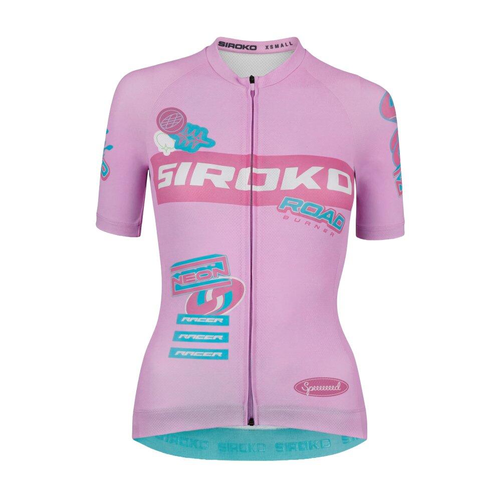 Maillot vélo mesh manches courtes femme Cyclisme M8-W NRC Pink Rose 6/7