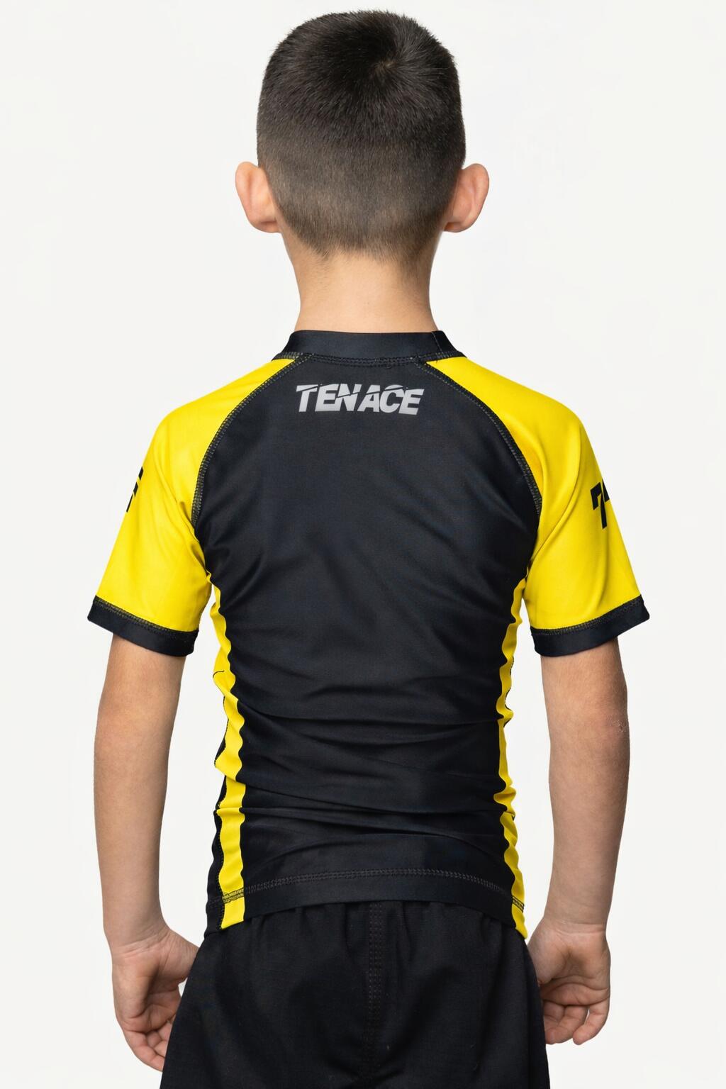 Rashguard Tenace jaune pour enfants - Compétition 3/6