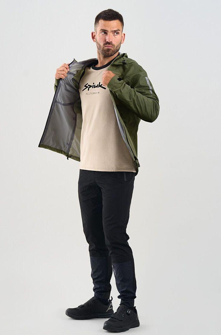 Giacca impermeabile Spiuk All Terrain Uomo Khaki 3/5