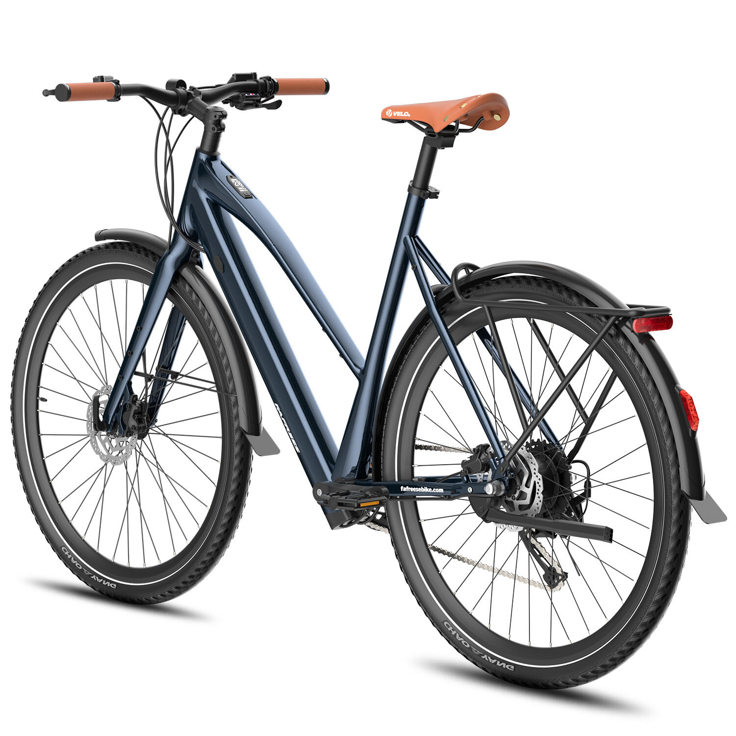 Bicicleta elétrica urbana leve Fafrees F700W com bateria de 36V 10Ah 3/7