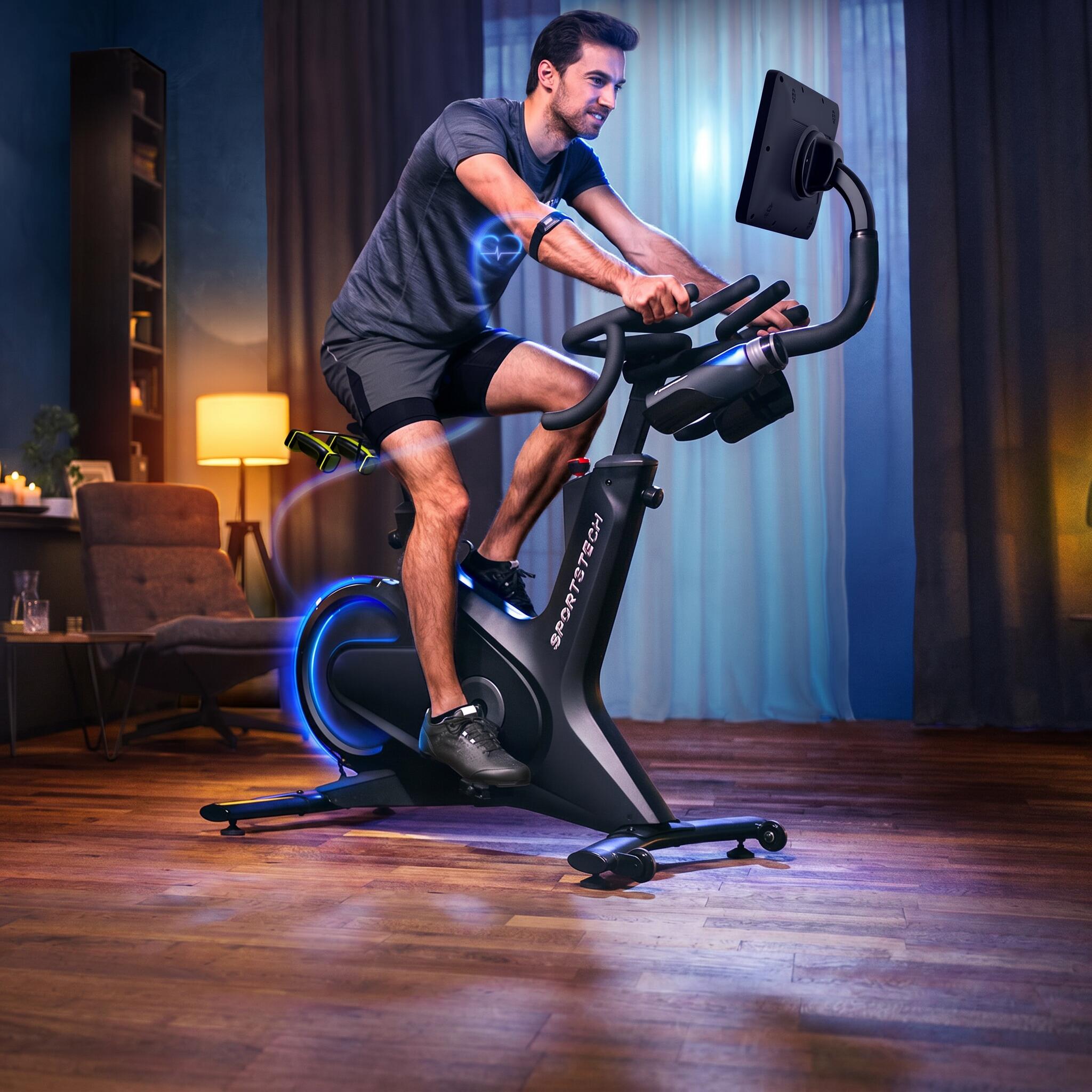 Sportstech Speedbike sBike | Pantalla táctil 10,1" | Feedback LED | Cursos 2/8