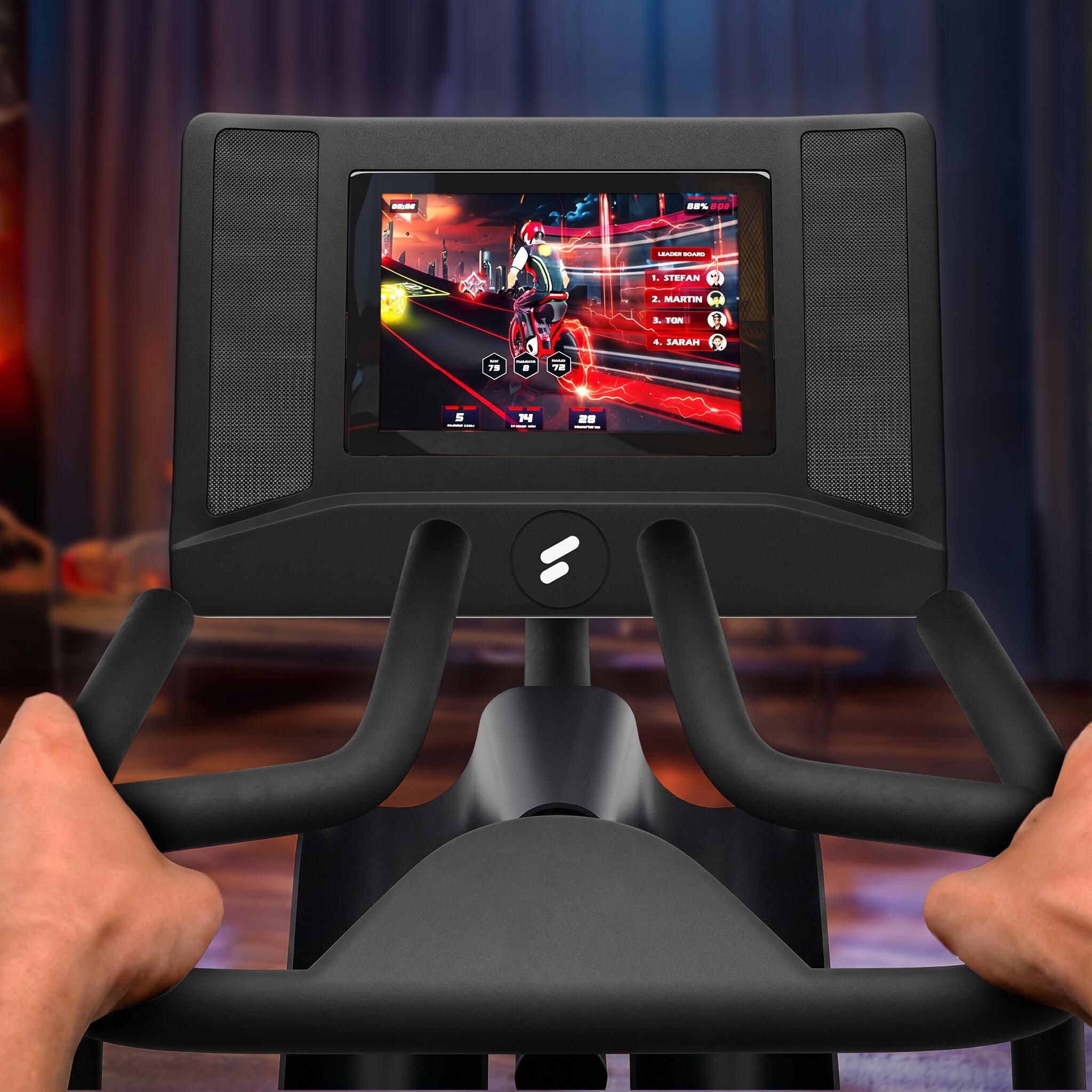 Sportstech Speedbike sBike | Pantalla táctil 10,1" | Feedback LED | Cursos 5/8