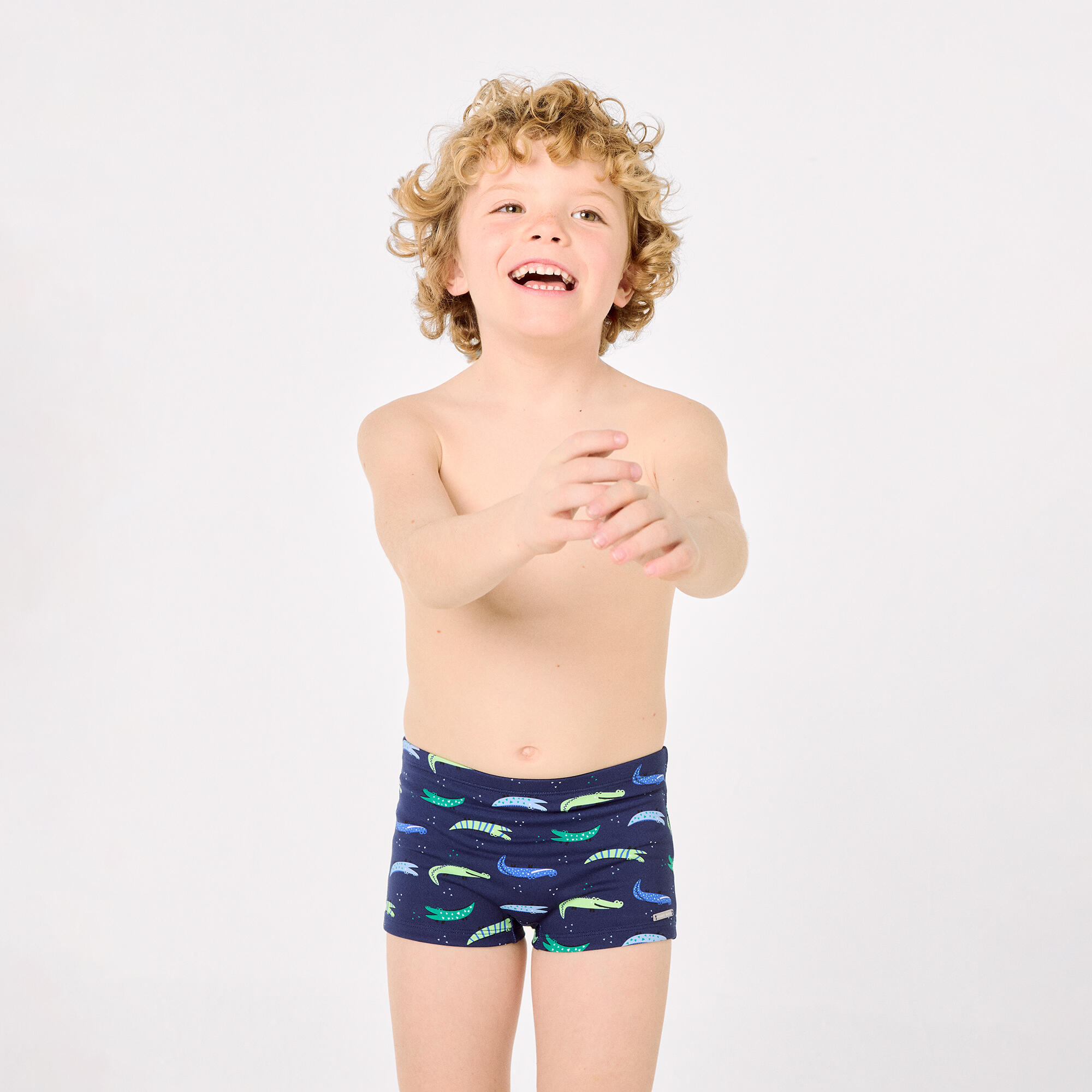 Boxer de bain pour garçon avec imprimé crocodile 3/6