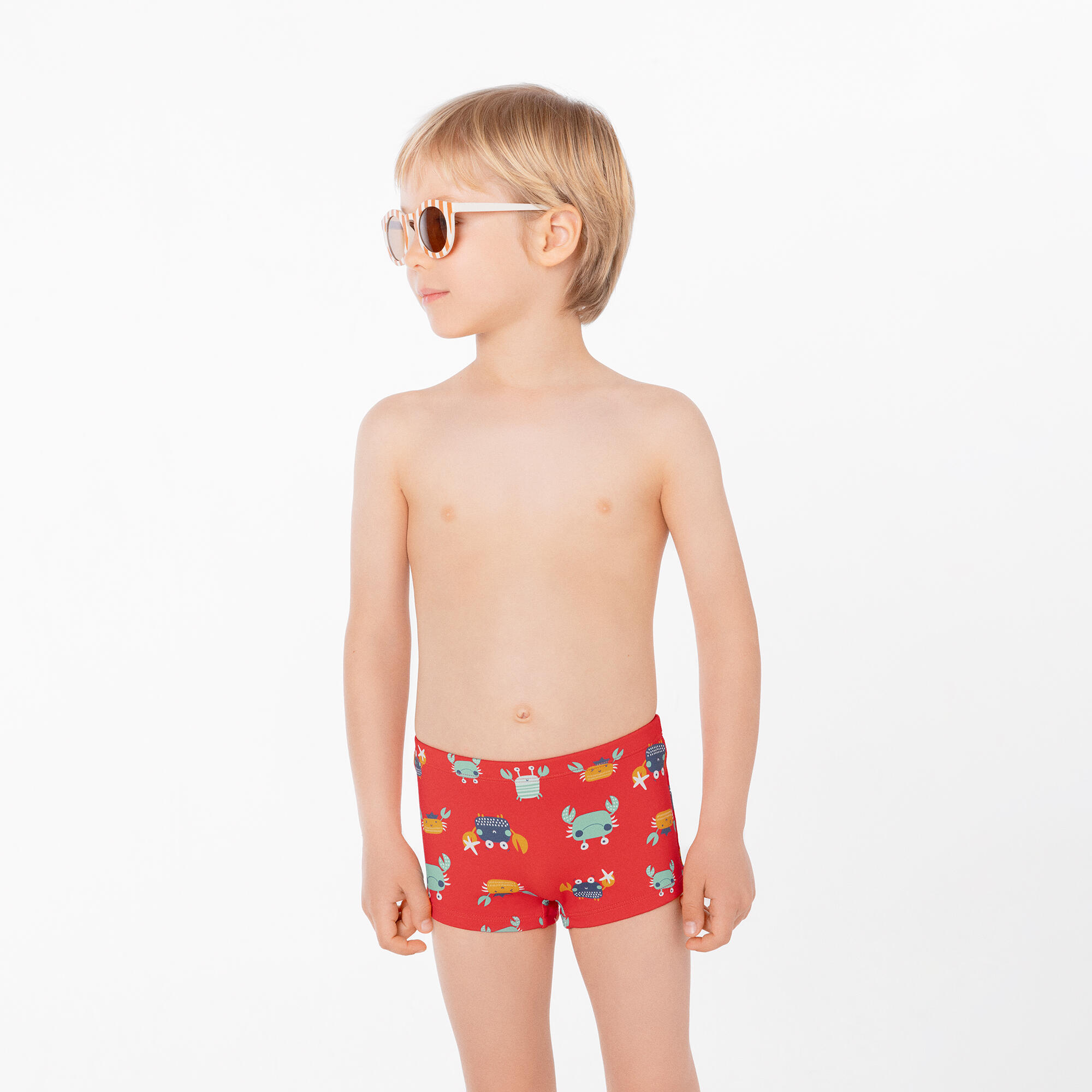 Maillot de bain boxer pour garçon avec imprimé crabe 7/7