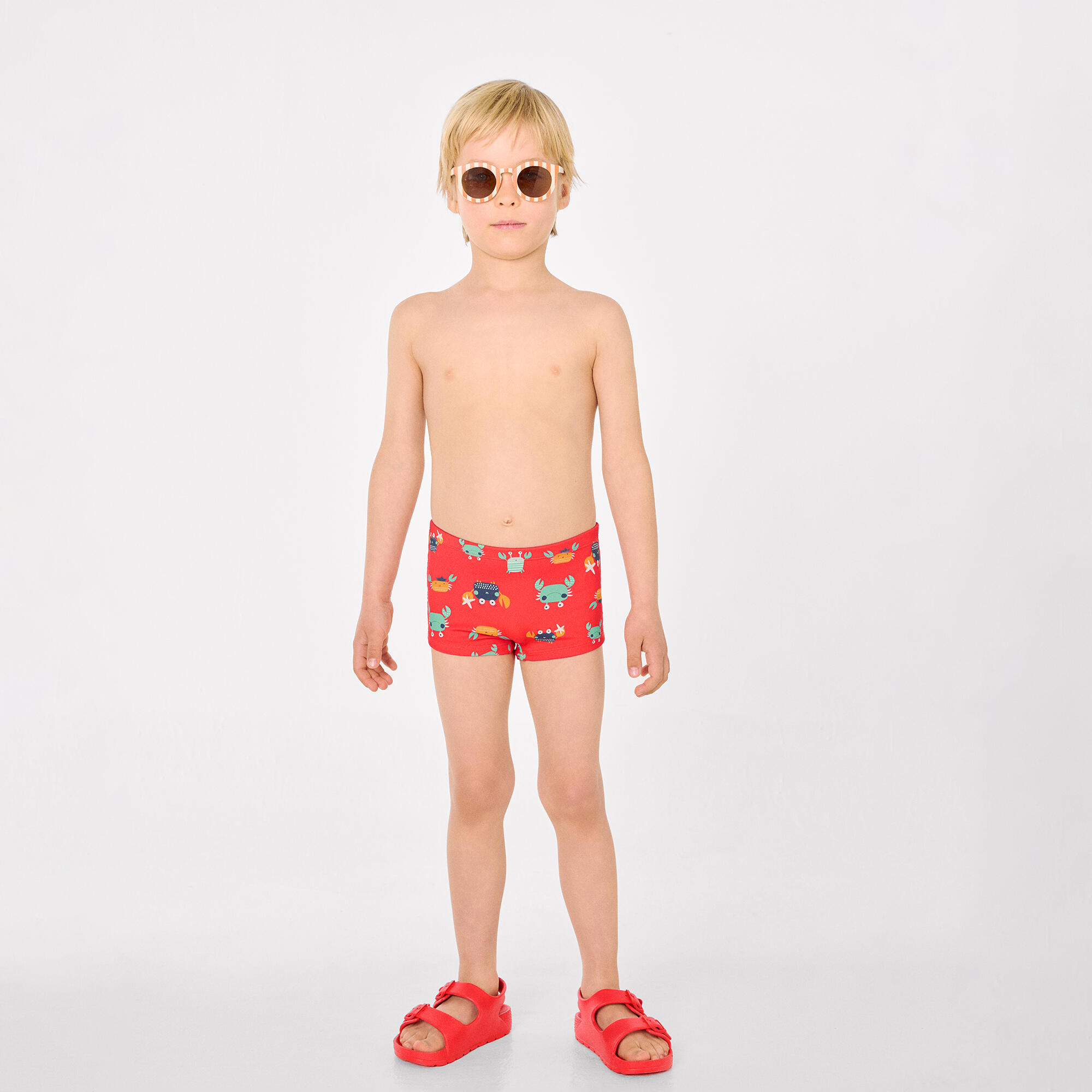 Maillot de bain boxer pour garçon avec imprimé crabe 5/7