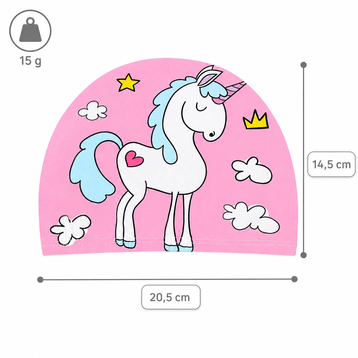Aqua-Sport czepek junior polyester printed unicorn clouds  AS8641 2/2