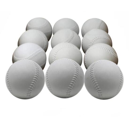 A-122 balle de baseball entrainement pour machine à lancer, taille 9'', blanc, 1