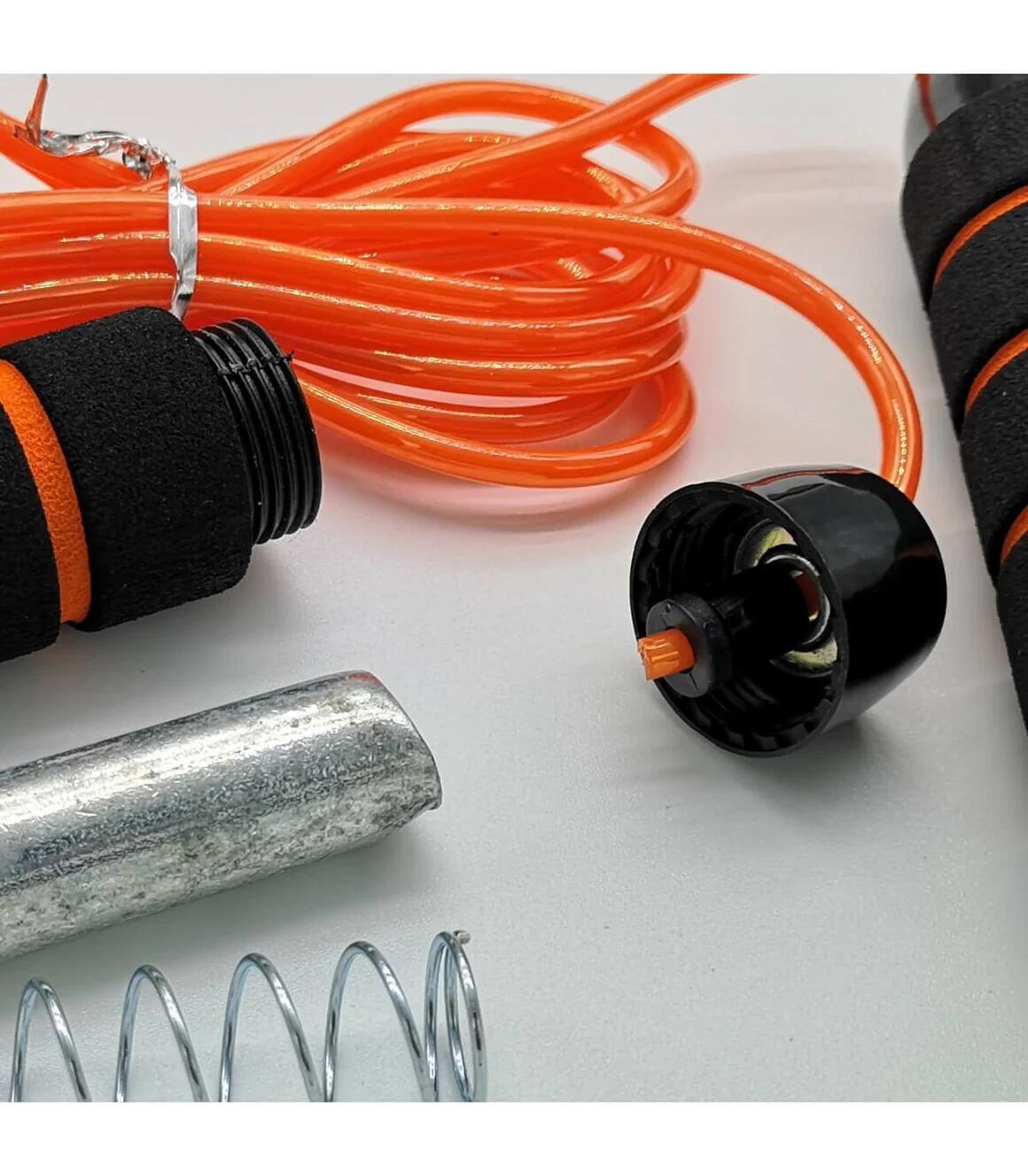 Pack Fitness Été : Corde à Sauter Lestable + Élastique Musculation 10 kg 3/7