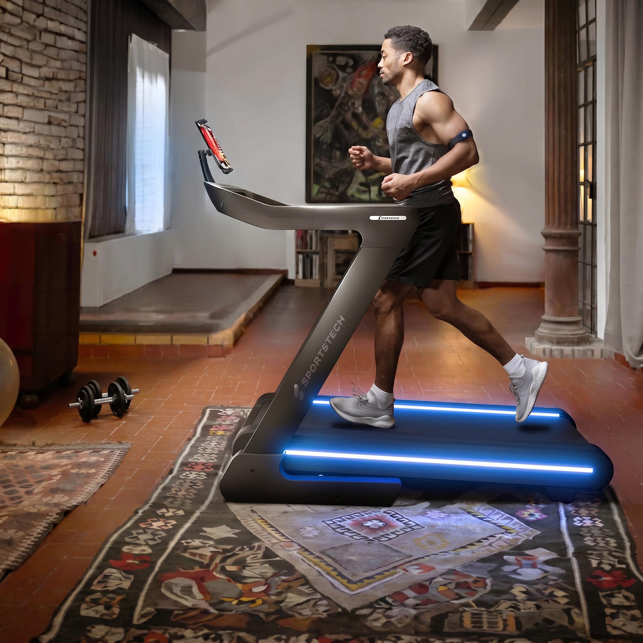 Sportstech Laufband sTread Lite | Klappbar | LED-Beleuchtung | Bis 20 km/h 4/8