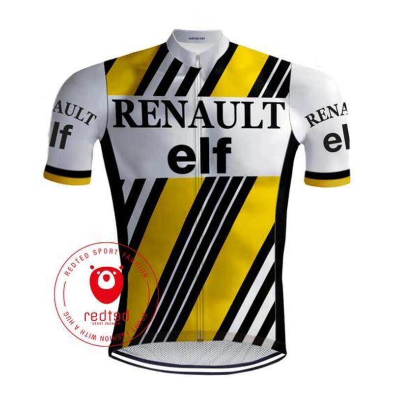 Camicia da ciclismo retrò Renault Elf - RedTed